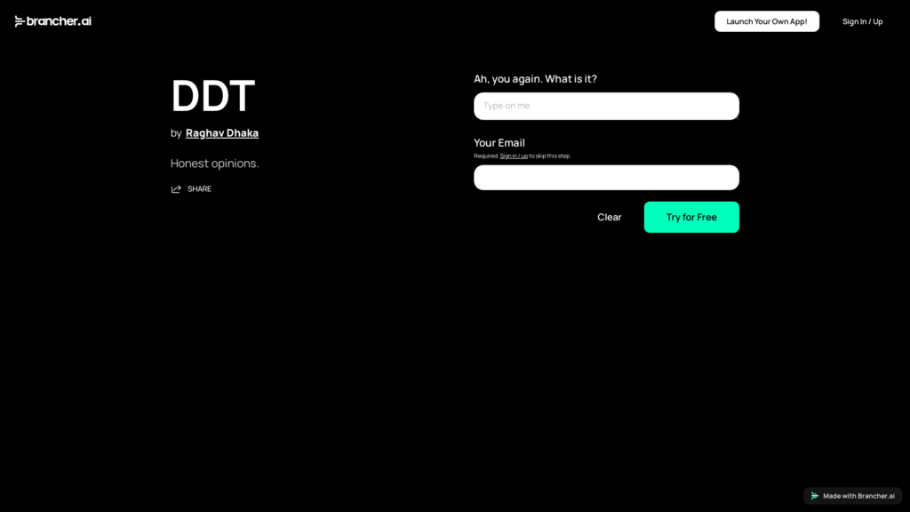Capture d'écran de la page du site de DDT