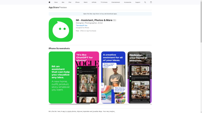 Capture d'écran de la page du site Dreamlife AI