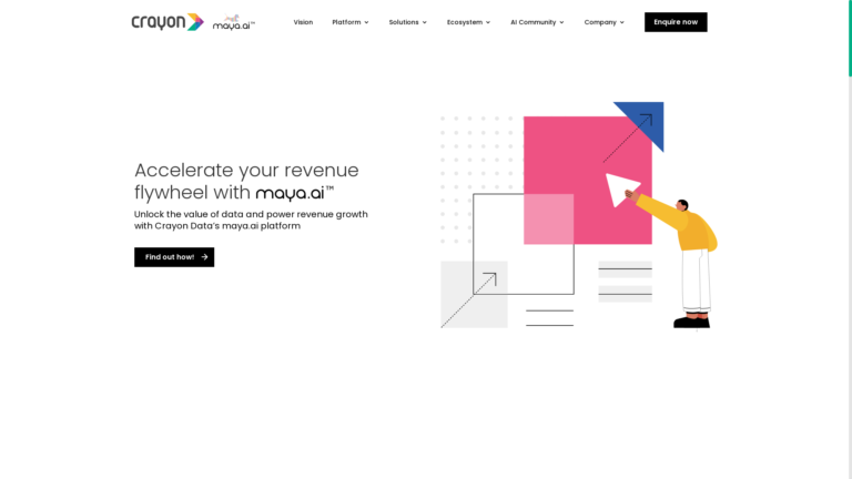 Capture d'écran de la page du site de Maya