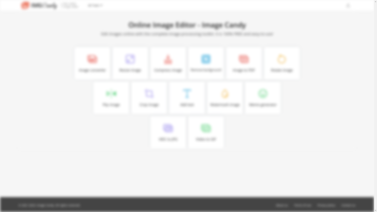Capture d'écran de la page du site de Image Candy