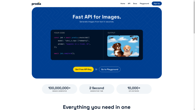 Capture d'écran de la page du site de Prodia