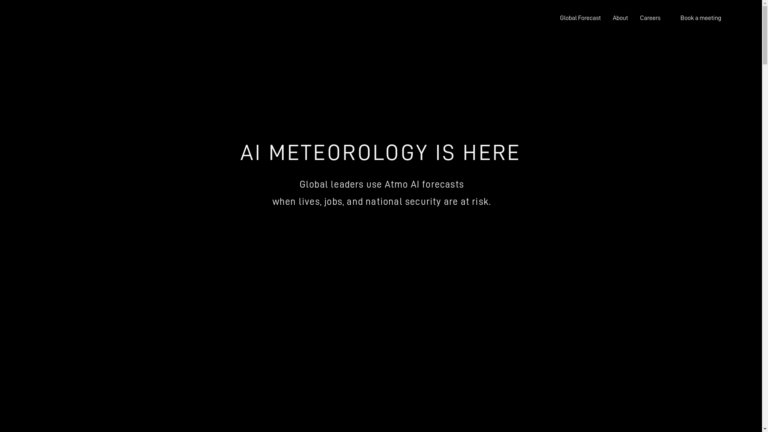Capture d'écran de la page du site de Atmo AI