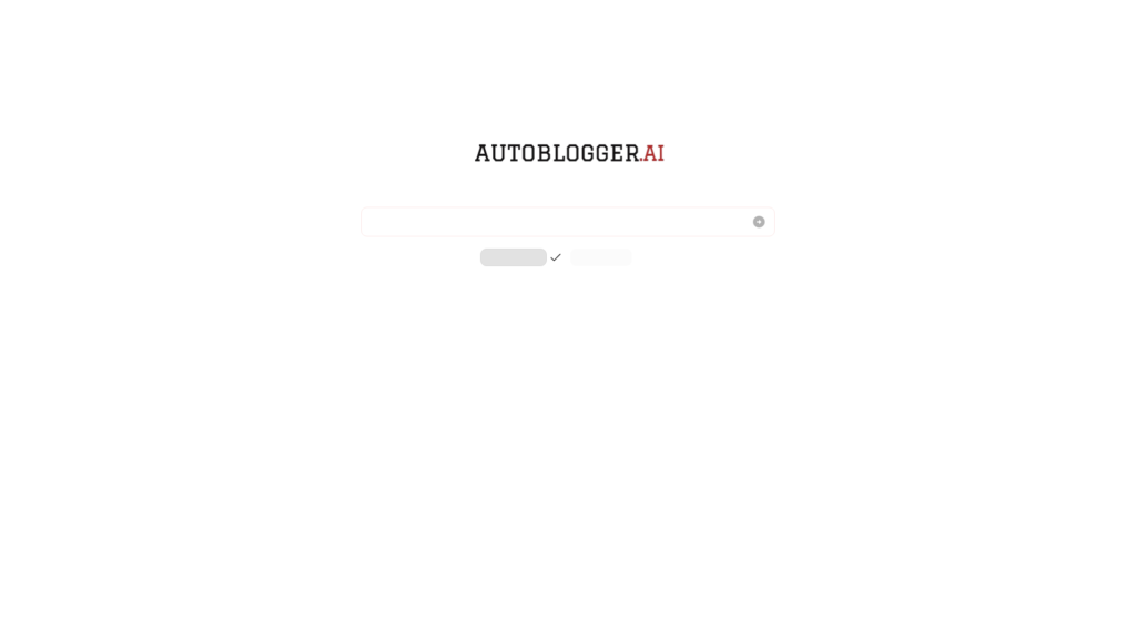 Capture d'écran de la page du site de Autoblogger.ai