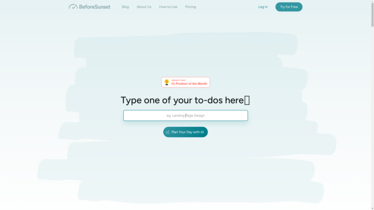 Capture d'écran de la page du site de BeforeSunset