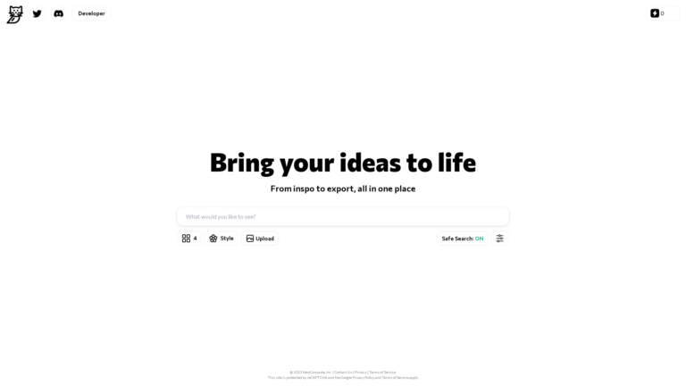 Capture d'écran de la page du site de Catbird.ai