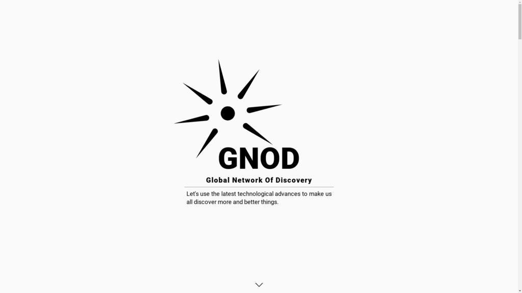 Capture d'écran de la page du site de Gnod