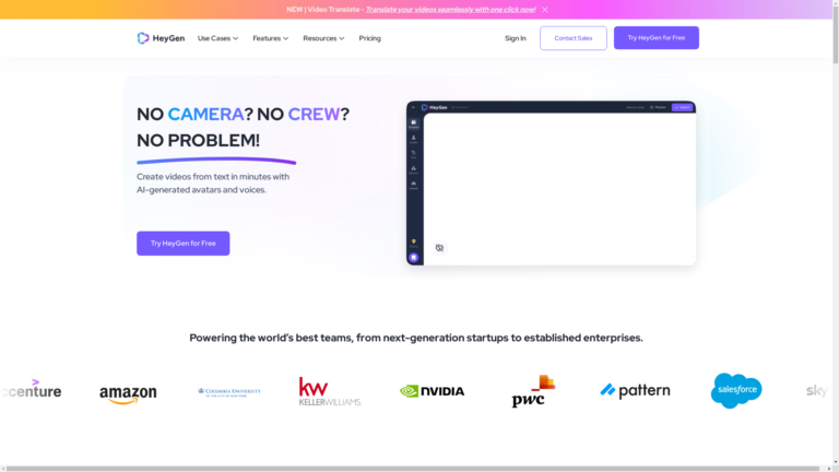 Capture d'écran de la page du site de Movio