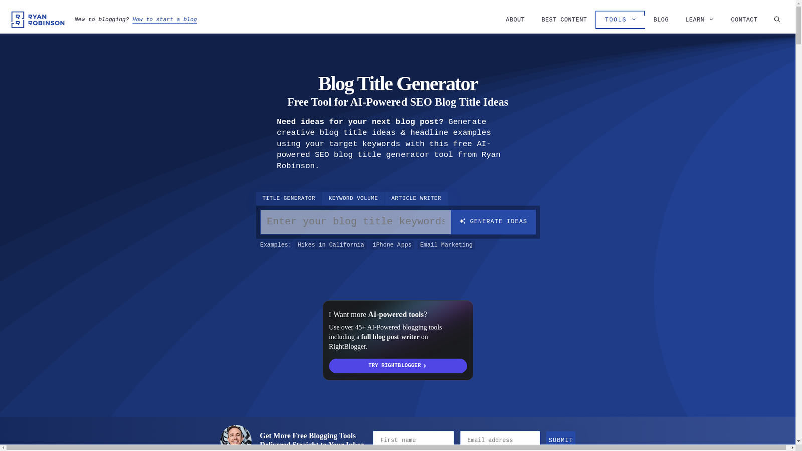 Blog Title Generator : Présentation, Fonctionnalités et Avis – IA MIEUX ...