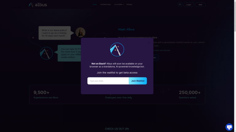 Capture d'écran de la page du site de Snape