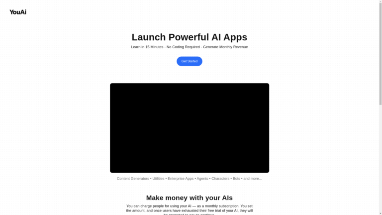 Capture d'écran de la page du site de MindStudio